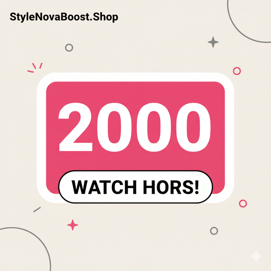 2000 Hours YouTube Watch Time – Fast & Safe Service