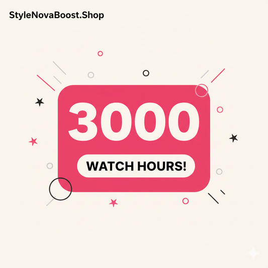 🎬 3000 Hours YouTube Watch Time – Grow Your Channel Fast!